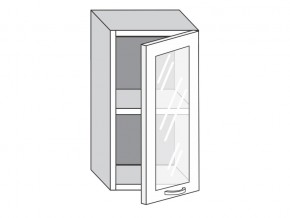 1.40.3 Шкаф настенный (h=720) на 400мм с 1-ой стекл. дверцей в Коркино - korkino.mebel74.com | фото