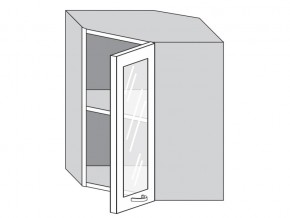 1.60.3у Шкаф настенный (h=720) угловой на 600мм со стекл. дверцей в Коркино - korkino.mebel74.com | фото