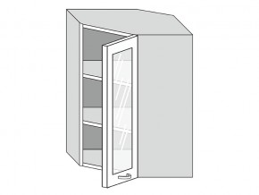 19.60.3у Шкаф настенный (h=913) угловой на 600мм со стекл. дверцей в Коркино - korkino.mebel74.com | фото