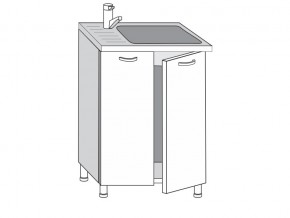 2.60.2мн Шкаф-стол на 600мм под накладную мойку с 2-мя дверцами в Коркино - korkino.mebel74.com | фото