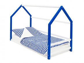 Детская кровать-домик Монтессори Svogen сине-белый в Коркино - korkino.mebel74.com | фото 1