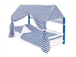 Детская кровать-домик Монтессори Svogen сине-белый в Коркино - korkino.mebel74.com | фото 4