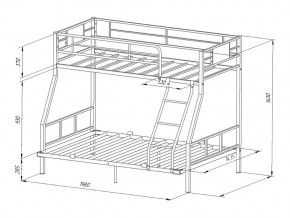 Двухъярусная кровать Гранада-1П 140 Слоновая кость в Коркино - korkino.mebel74.com | фото 2