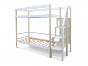 Двухъярусная кровать Svogen с ящиками бежево-белый в Коркино - korkino.mebel74.com | фото 2