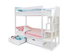 Двухъярусная кровать Svogen с ящиками белый в Коркино - korkino.mebel74.com | фото 2