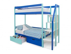 Двухъярусная кровать Svogen с ящиками мятно-синий в Коркино - korkino.mebel74.com | фото 3