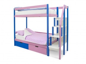 Двухъярусная кровать Svogen с ящиками синий-лаванда в Коркино - korkino.mebel74.com | фото