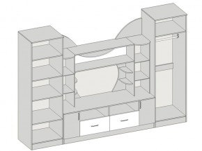 Гостиная Аллегро вариант 5 венге Linum/дуб белфорт в Коркино - korkino.mebel74.com | фото 2