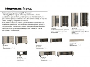 Гостиная Отис Дуб Крафт Серый/Антрацит в Коркино - korkino.mebel74.com | фото 5