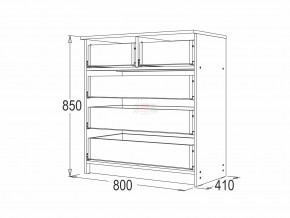 Комод 8 фант ясень анкор в Коркино - korkino.mebel74.com | фото 2