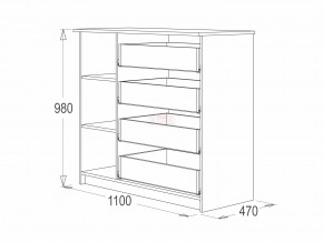 Комод 9 фант ясень анкор в Коркино - korkino.mebel74.com | фото 2