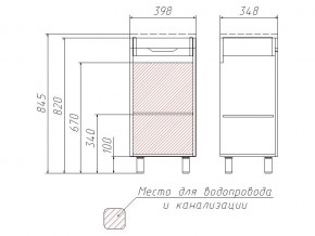 Комплект мебели для ванной 3D 40 в Коркино - korkino.mebel74.com | фото 4