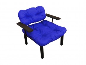 Кресло Дачное синяя подушка в Коркино - korkino.mebel74.com | фото