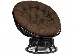 Кресло-качалка Papasan w 23/01 B с подушкой Antique brown, ткань Коричневый в Коркино - korkino.mebel74.com | фото