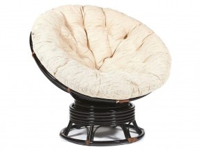 Кресло-качалка Papasan w 23/01 B с подушкой Antique brown, ткань Старт в Коркино - korkino.mebel74.com | фото 1