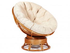 Кресло-качалка Papasan w 23/01 B с подушкой Cognac, ткань Старт в Коркино - korkino.mebel74.com | фото 1