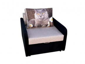 Кресло кровать Канзасик с подлокотниками кот с ромашками-2 в Коркино - korkino.mebel74.com | фото 1