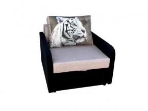 Кресло кровать Канзасик с подлокотниками тигр белый в Коркино - korkino.mebel74.com | фото