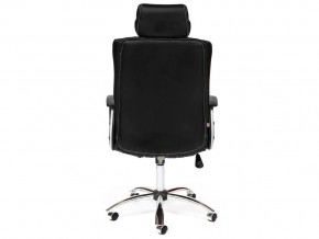 Кресло офисное Oxford хром кожзам черный в Коркино - korkino.mebel74.com | фото 3