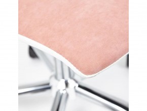 Кресло офисное Rio флок розовый/белый в Коркино - korkino.mebel74.com | фото 5