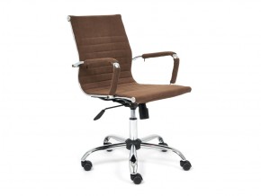 Кресло офисное Urban-low флок коричневый в Коркино - korkino.mebel74.com | фото