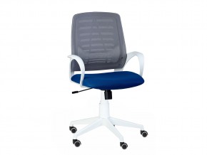 Кресло оператора Ирис white стандарт черный/синий в Коркино - korkino.mebel74.com | фото 1