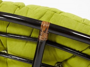 Кресло Papasan 23/01 W с подушкой Antique brown, флок Олива в Коркино - korkino.mebel74.com | фото 4