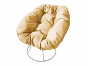 Кресло Пончик без ротанга бежевая подушка в Коркино - korkino.mebel74.com | фото 1