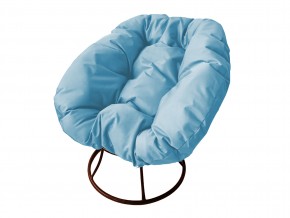 Кресло Пончик без ротанга голубая подушка в Коркино - korkino.mebel74.com | фото