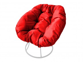 Кресло Пончик без ротанга красная подушка в Коркино - korkino.mebel74.com | фото