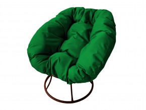 Кресло Пончик без ротанга зелёная подушка в Коркино - korkino.mebel74.com | фото