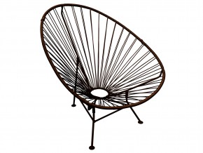 Кресло Ракушка с ротангом коричневый в Коркино - korkino.mebel74.com | фото 1
