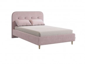 Кровать 1200 Лео велюр нежно-розовый в Коркино - korkino.mebel74.com | фото