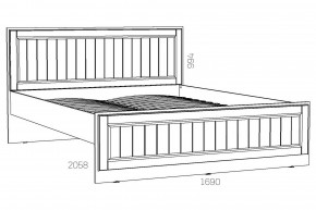 Кровать 1600 Оливия НМ 040.34 Х в Коркино - korkino.mebel74.com | фото 2