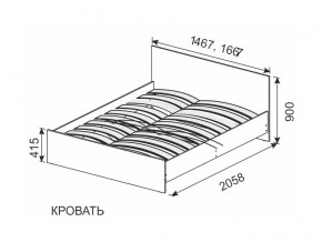 Кровать 1600х2000 ортопедическое основание СГ Камелия в Коркино - korkino.mebel74.com | фото 2