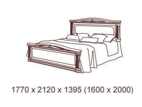 Кровать 2-х спальная  1600*2000 с ортопедом в Коркино - korkino.mebel74.com | фото