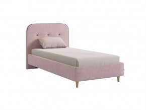Кровать 900 Лео велюр нежно-розовый в Коркино - korkino.mebel74.com | фото 1