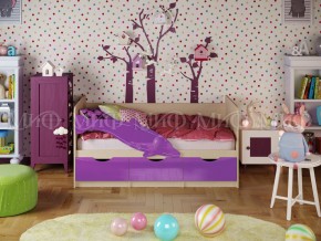 Кровать Дельфин-1 1800 Фиолетовый металлик в Коркино - korkino.mebel74.com | фото 1
