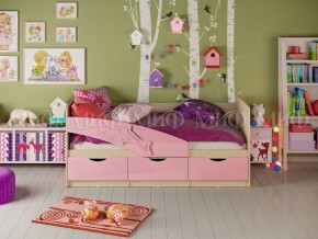 Кровать Дельфин 1600 Розовый металлик в Коркино - korkino.mebel74.com | фото 1