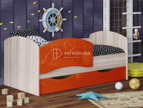 Кровать Дельфин-3 МДФ Апельсин металлик в Коркино - korkino.mebel74.com | фото 1