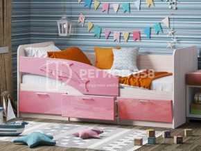 Кровать Дельфин МДФ 1600 Розовый металлик в Коркино - korkino.mebel74.com | фото