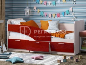 Кровать Дельфин МДФ 1800 Красный металлик в Коркино - korkino.mebel74.com | фото 1