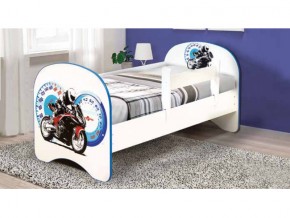 Кровать детская с фотопечатью без ящика Мотоцикл 800*1600 в Коркино - korkino.mebel74.com | фото 1