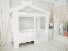 Кровать детская Теремок без ящика белая в Коркино - korkino.mebel74.com | фото