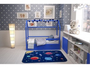 Кровать-домик Svogen с ящиками и бортиком синий в Коркино - korkino.mebel74.com | фото 4