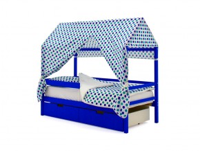 Кровать-домик Svogen с ящиками и бортиком синий в Коркино - korkino.mebel74.com | фото 5