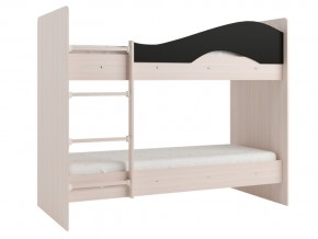 Кровать двухъярусная Мая на латофлексах млечный дуб-венге в Коркино - korkino.mebel74.com | фото 1