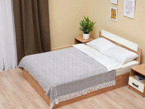 Кровать Эко 1600 вотан/белый в Коркино - korkino.mebel74.com | фото 4
