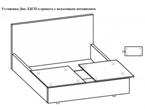 Кровать Флоренция норма 160 с механизмом подъема и дном ЛДСП в Коркино - korkino.mebel74.com | фото 3