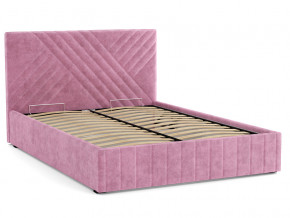 Кровать Гамма 1400 с основанием велюр тенерифе розовый в Коркино - korkino.mebel74.com | фото 2